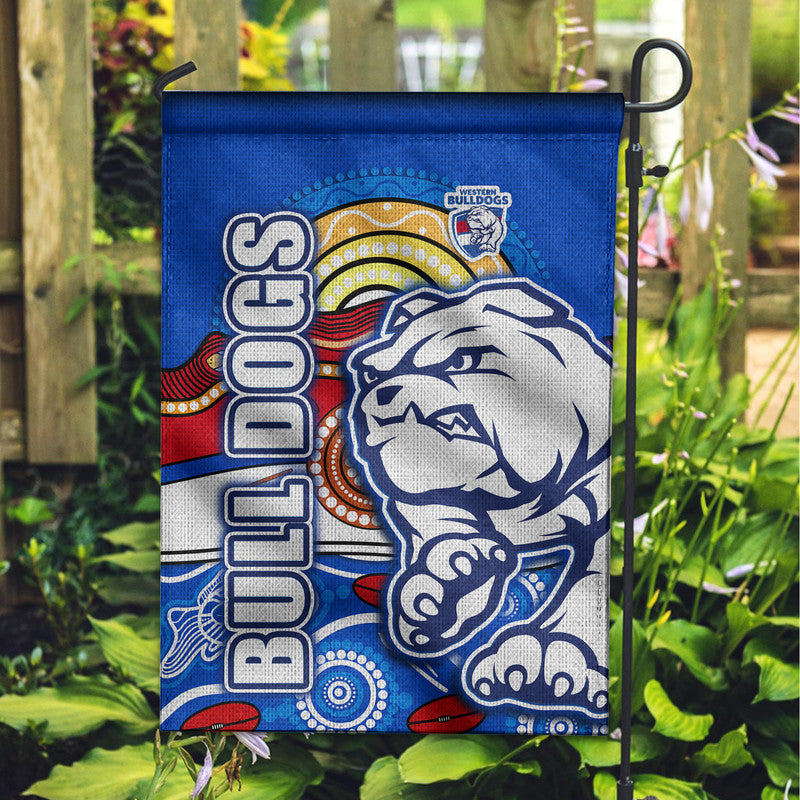 Western Bulldogs Aboriginal Football Garden Flag Dogs Style - Vibe Hoodie Shop