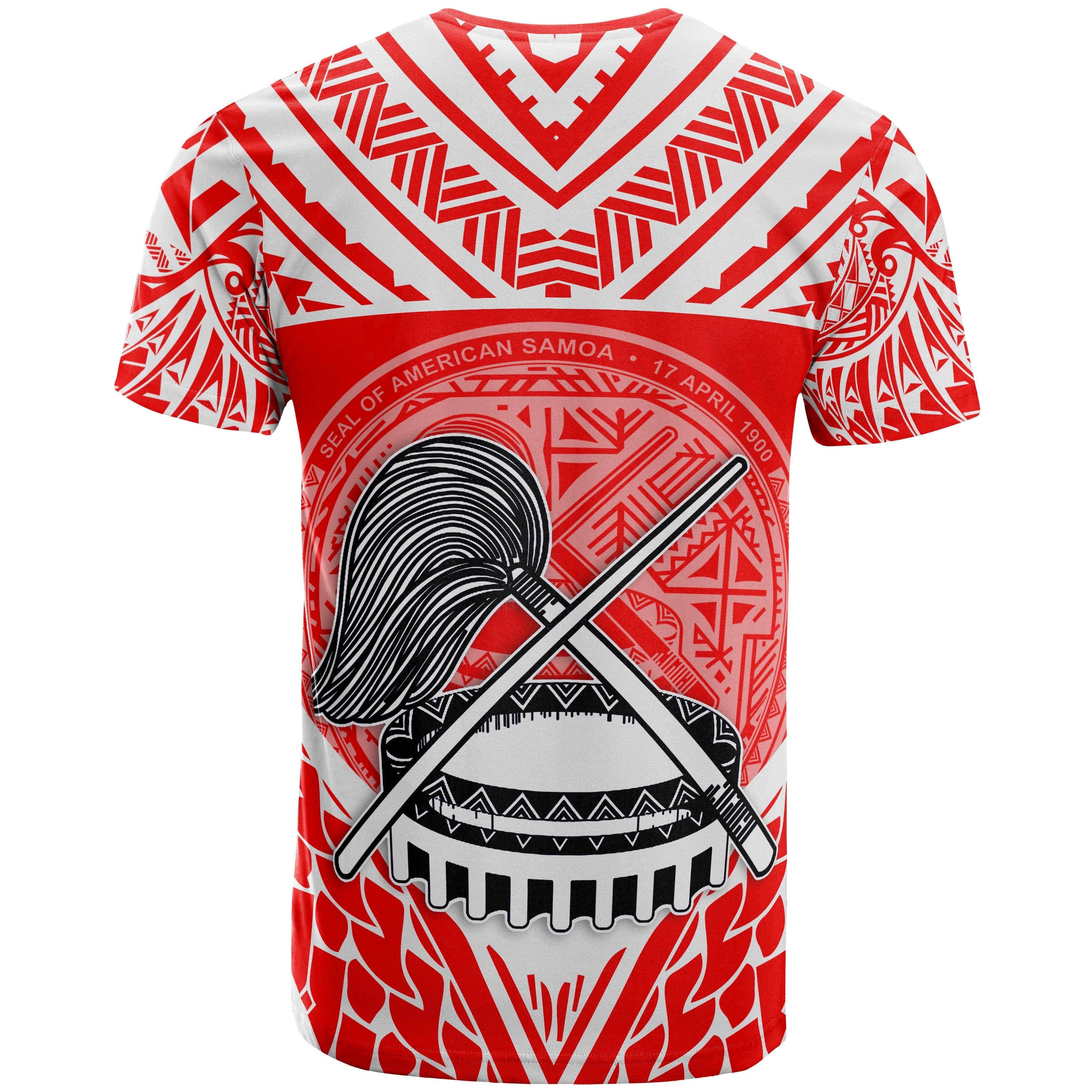 Vibe Hoodie American Samoa T shirt - Unique Eagle Feather Texture Red - Vibe Hoodie Shop