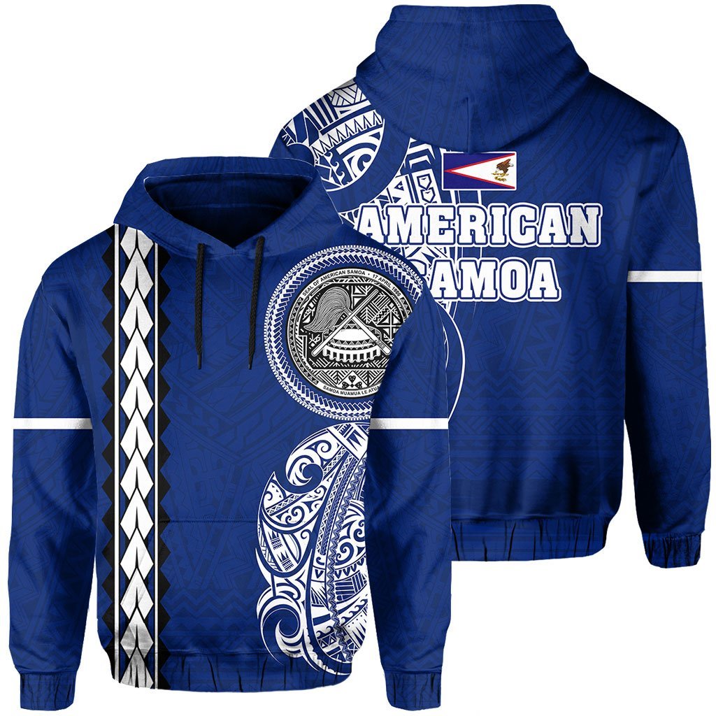 American Samoa Hoodie - Polynesian Coat Of Arms - Vibe Hoodie Shop