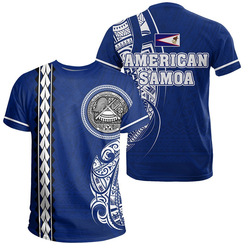 American Samoa T shirt - Polynesian Coat Of Arms - Vibe Hoodie Shop