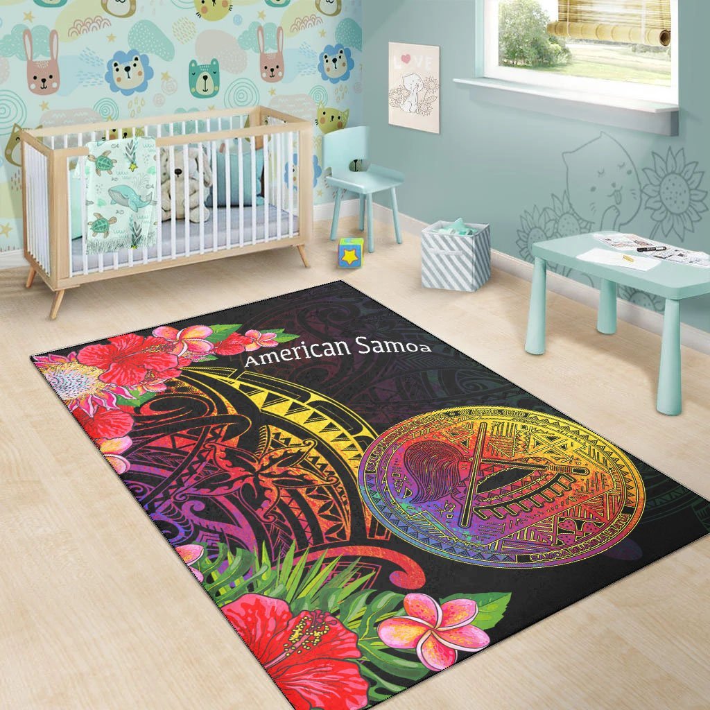 American Samoa Area Rug - Tropical Hippie Style - Vibe Hoodie Shop