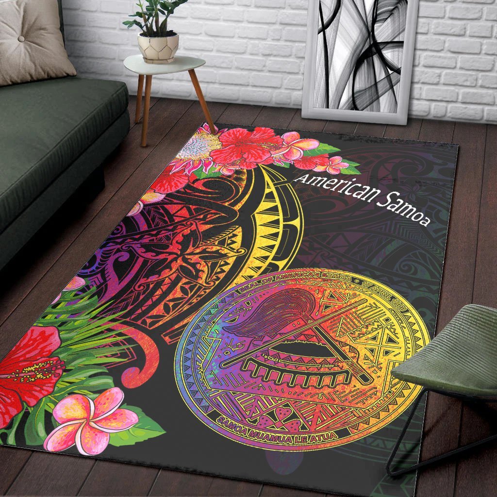 American Samoa Area Rug - Tropical Hippie Style - Vibe Hoodie Shop