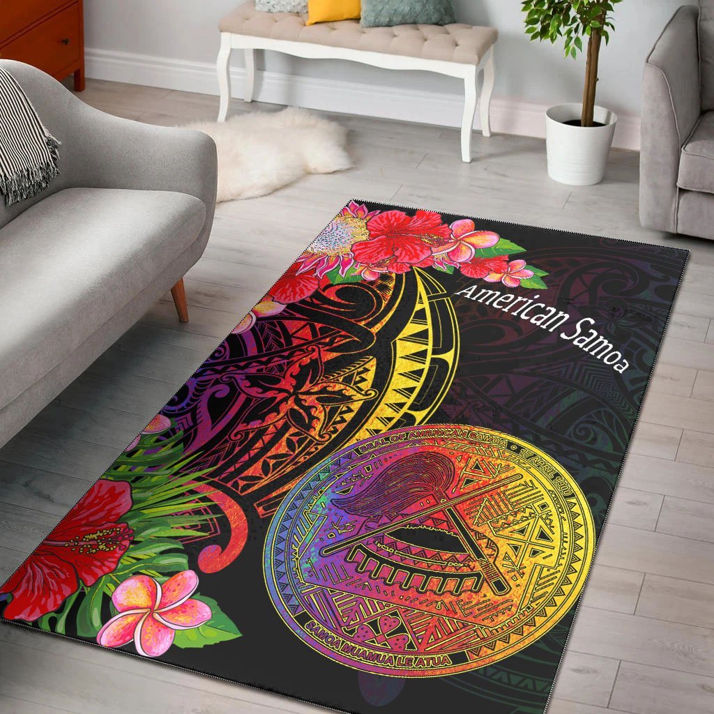 American Samoa Area Rug - Tropical Hippie Style - Vibe Hoodie Shop