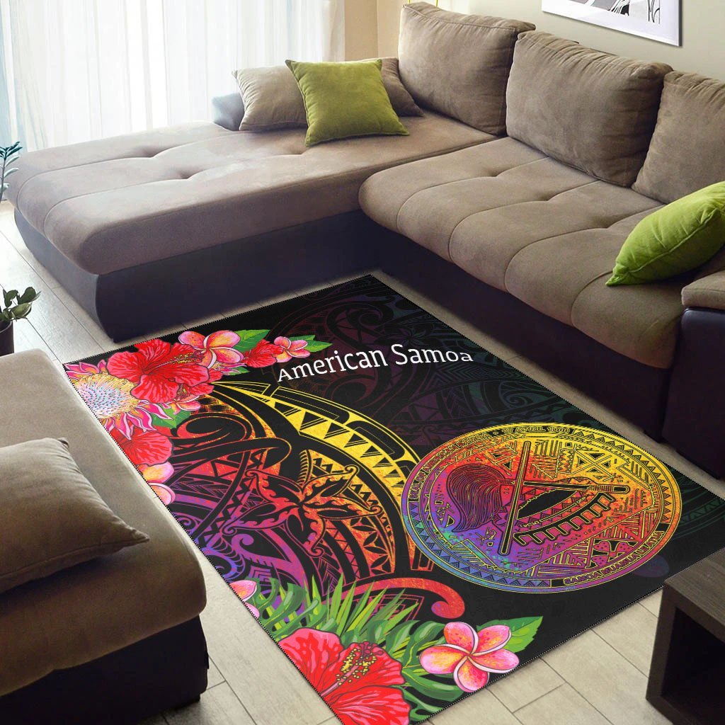 American Samoa Area Rug - Tropical Hippie Style - Vibe Hoodie Shop