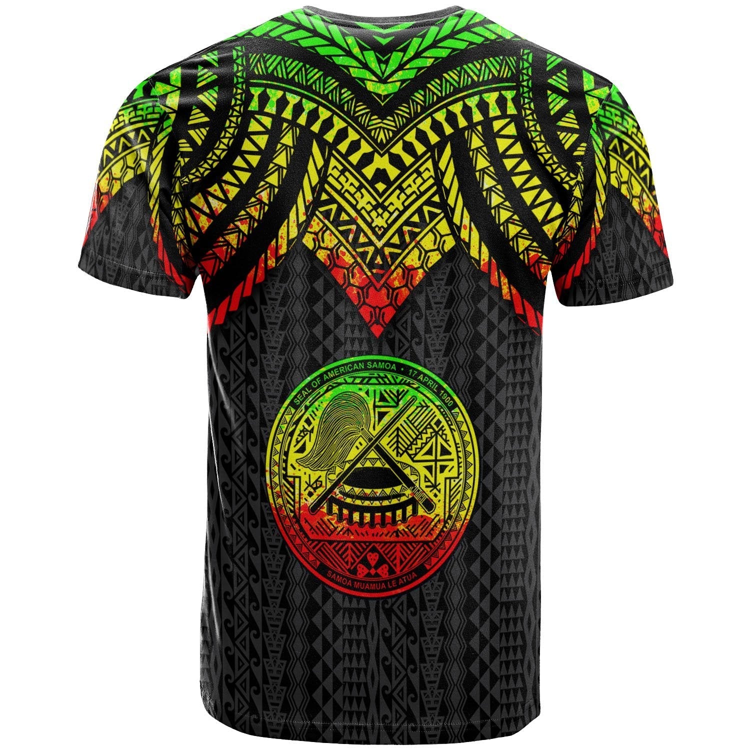 Vibe Hoodie American Samoa T shirt - Polynesian Armor Style Reagge - Vibe Hoodie Shop