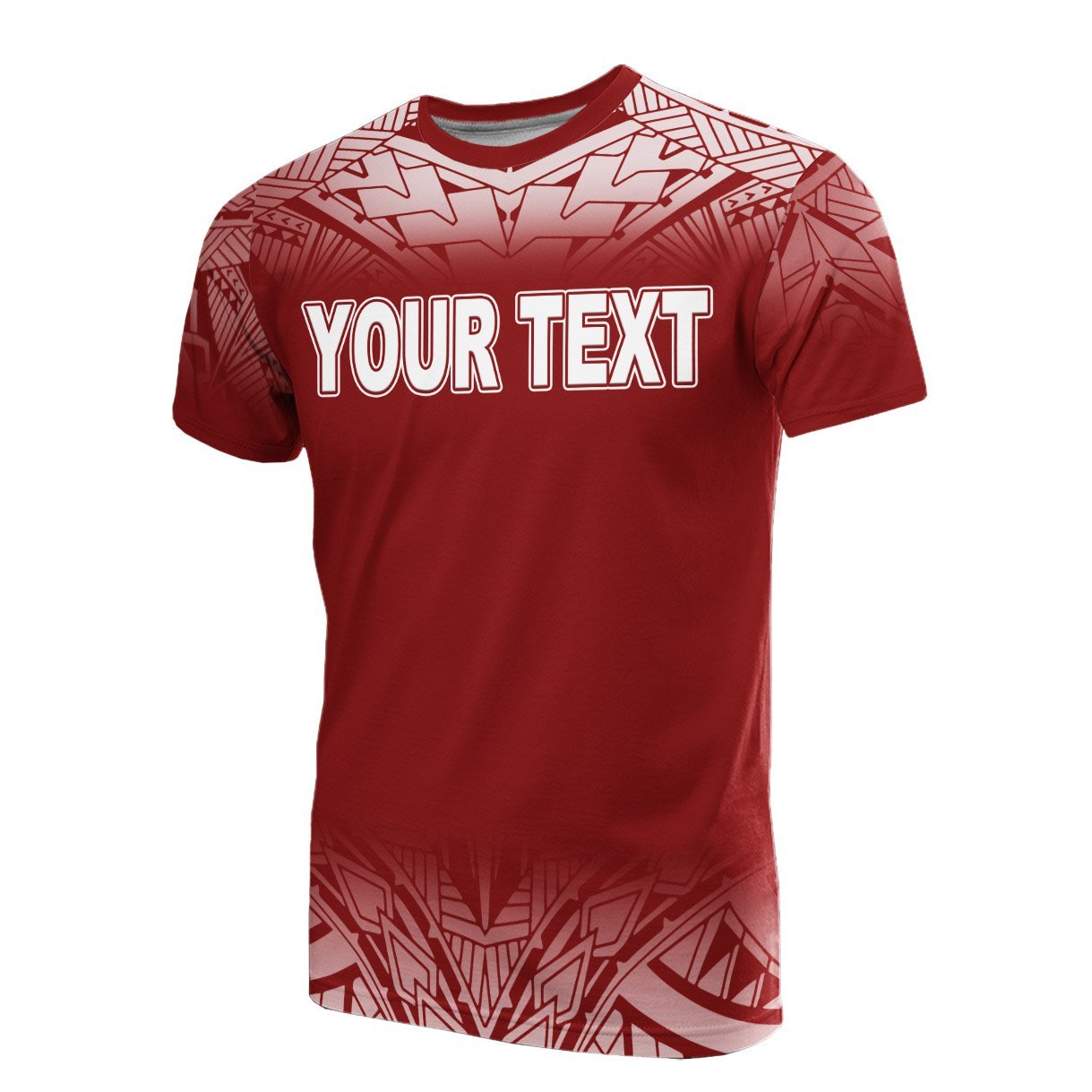 Vibe Hoodie American Samoa Custom Personalised Personalized T shirt - Fog Red - Vibe Hoodie Shop