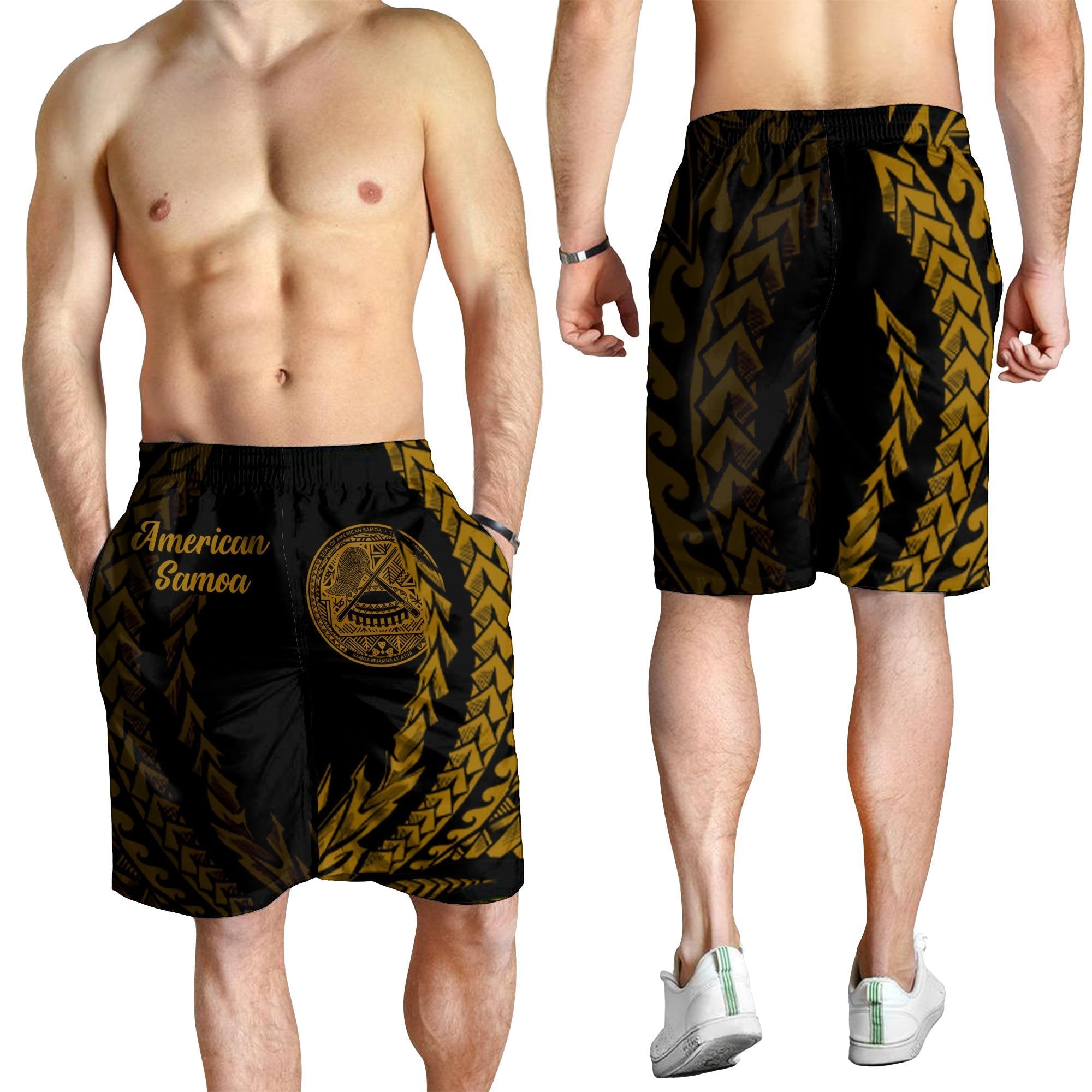 American Samoa Men's Shorts - Wings Style - Vibe Hoodie Shop