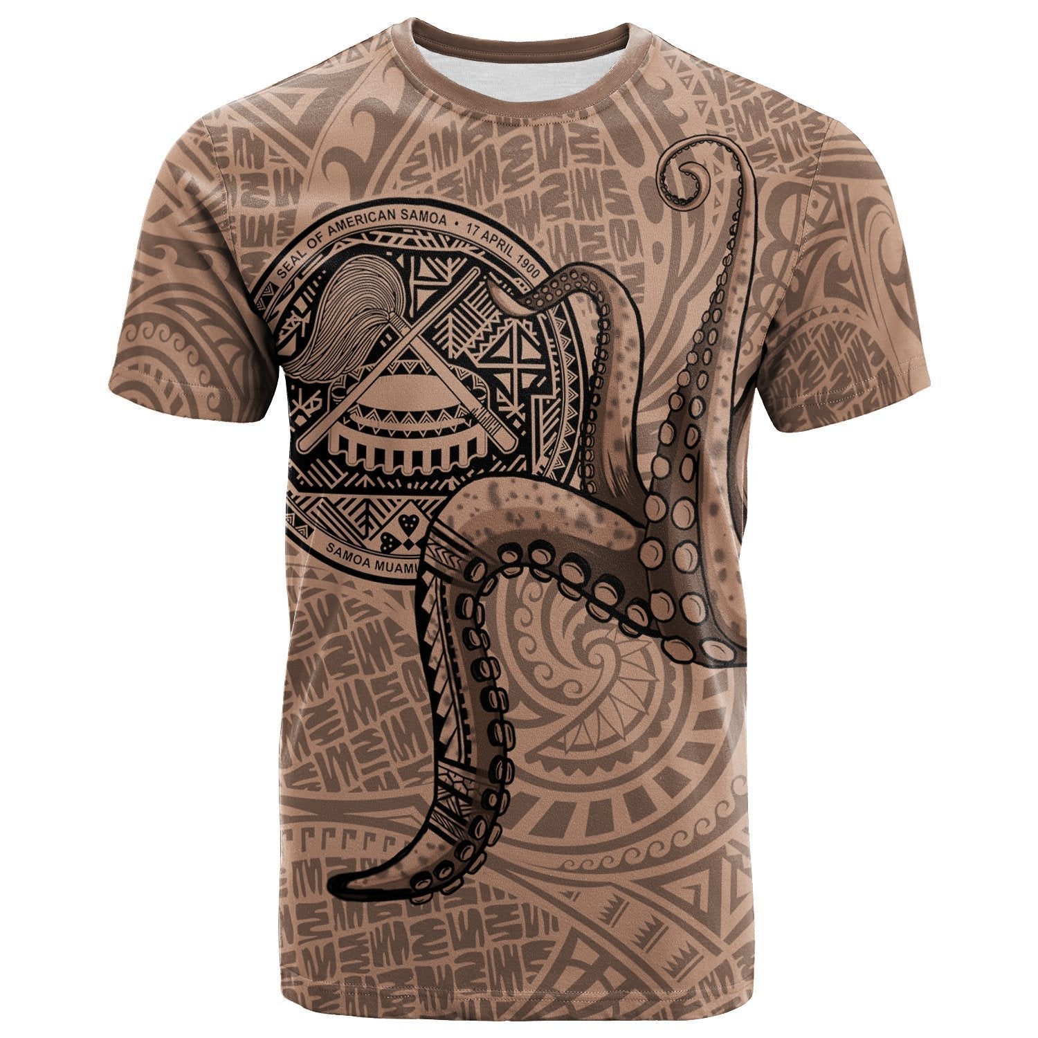Vibe Hoodie American Samoa T shirt - Polynesian Octopus Tentacle - Vibe Hoodie Shop