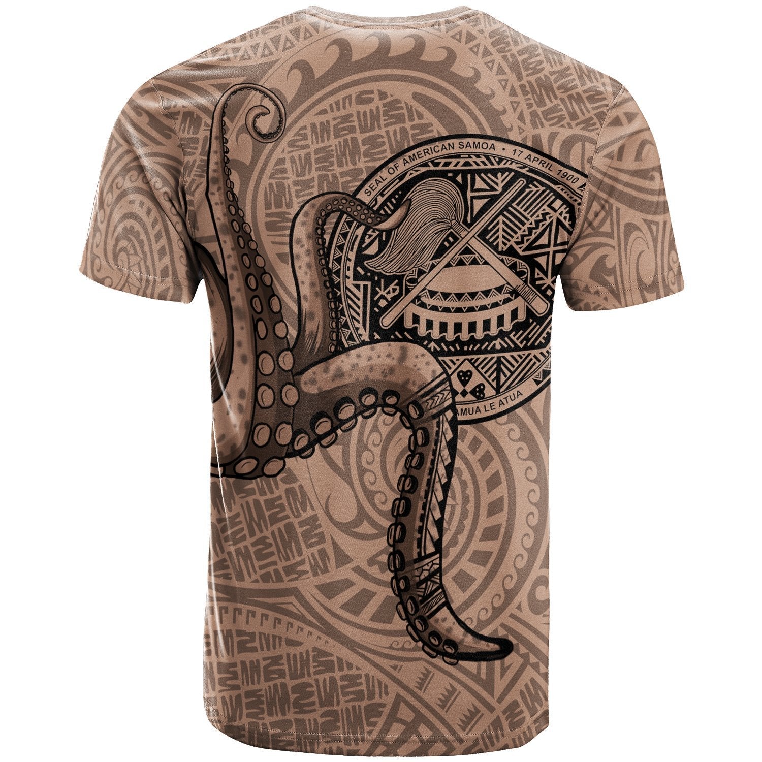 Vibe Hoodie American Samoa T shirt - Polynesian Octopus Tentacle - Vibe Hoodie Shop