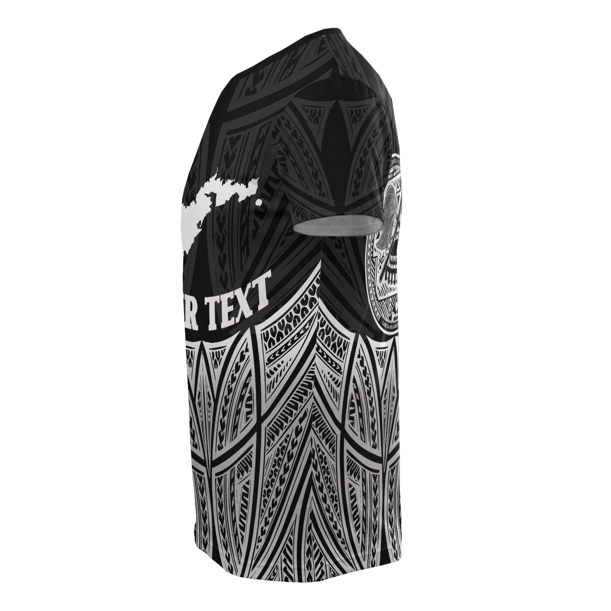 Vibe Hoodie American Samoa Polynesian Custom Personalised T shirt Black Pride Map And Seal - Vibe Hoodie Shop