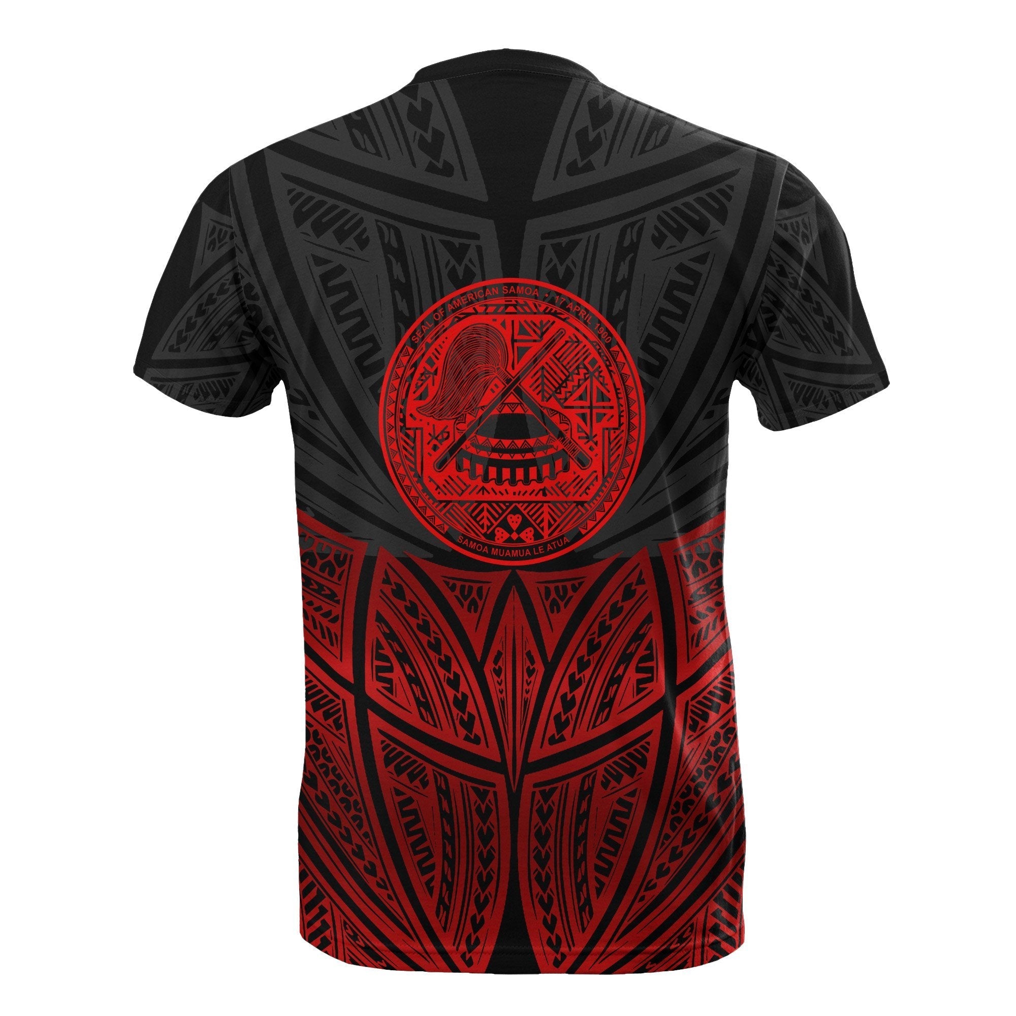 Vibe Hoodie American Samoa Polynesian Custom Personalised T shirt Red Black Pride Map And Seal - Vibe Hoodie Shop