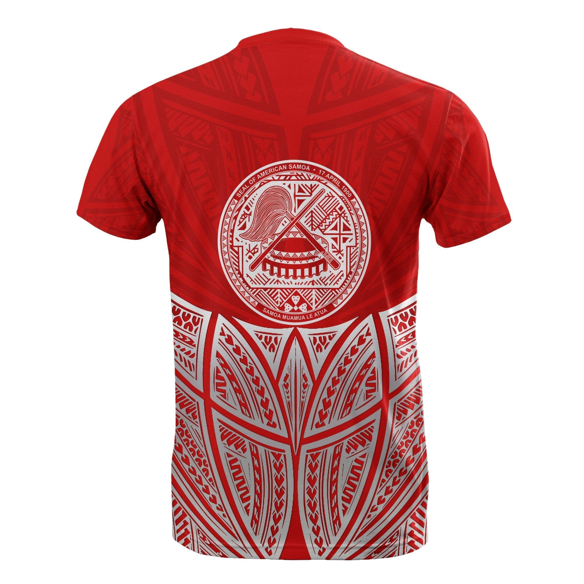 Vibe Hoodie American Samoa Polynesian Custom Personalised T shirt Red Pride Map And Seal - Vibe Hoodie Shop