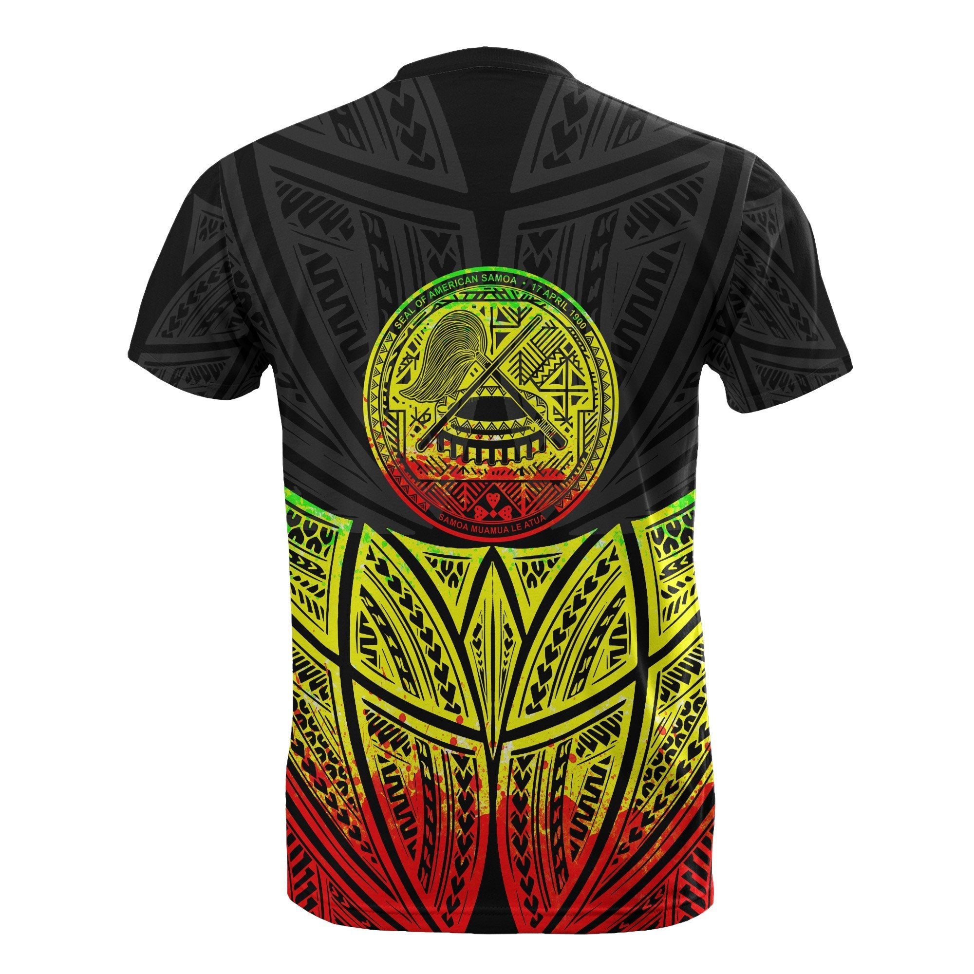 Vibe Hoodie American Samoa Polynesian Custom Personalised T shirt Reggae Pride Map And Seal - Vibe Hoodie Shop
