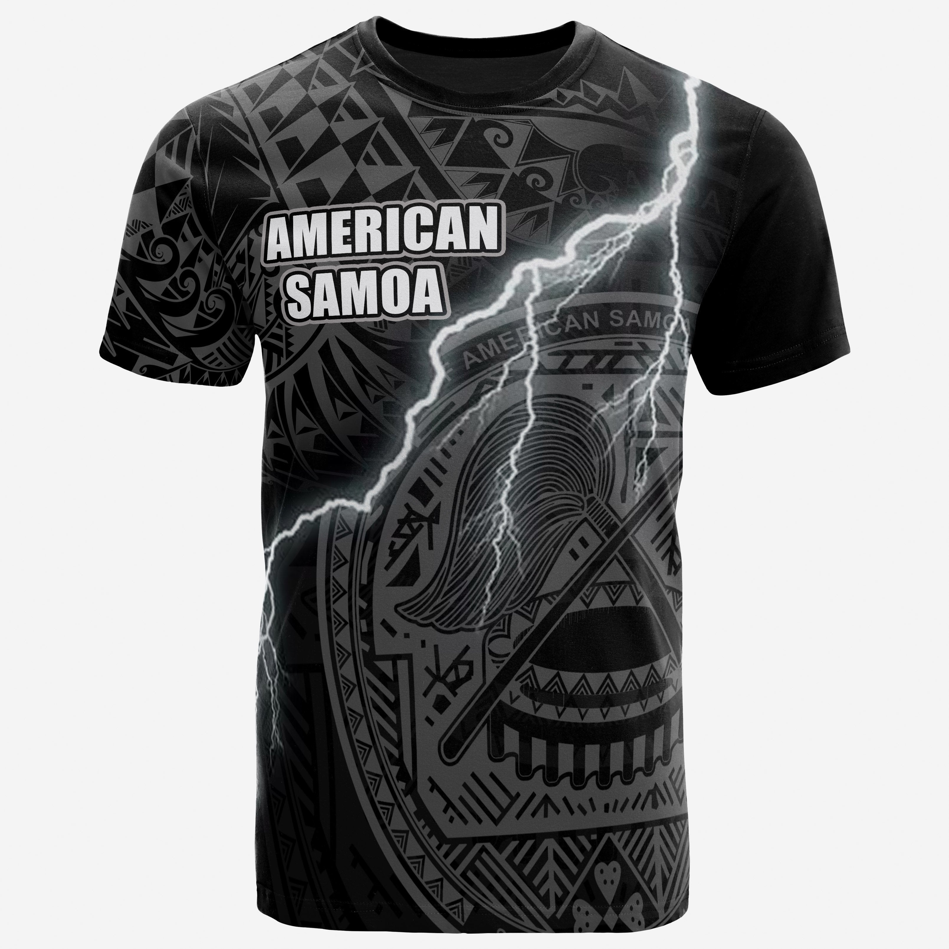 Vibe Hoodie American Samoa T shirt - American Samoa Seal Lighting Thunder - Vibe Hoodie Shop