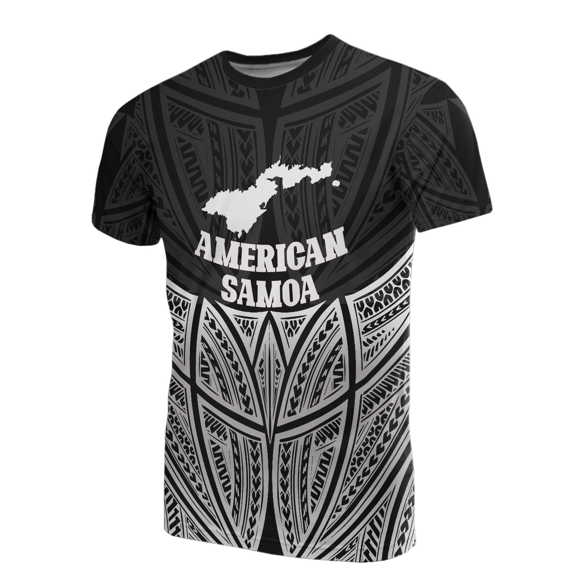 Vibe Hoodie American Samoa Polynesian T shirt Black Pride Map And Seal - Vibe Hoodie Shop