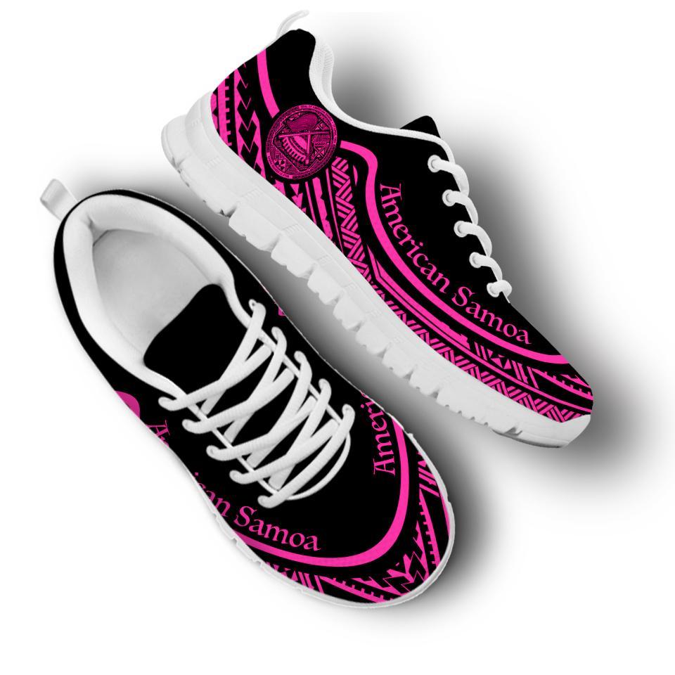 American Samoa Wave Sneakers Pink Color - Vibe Hoodie Shop