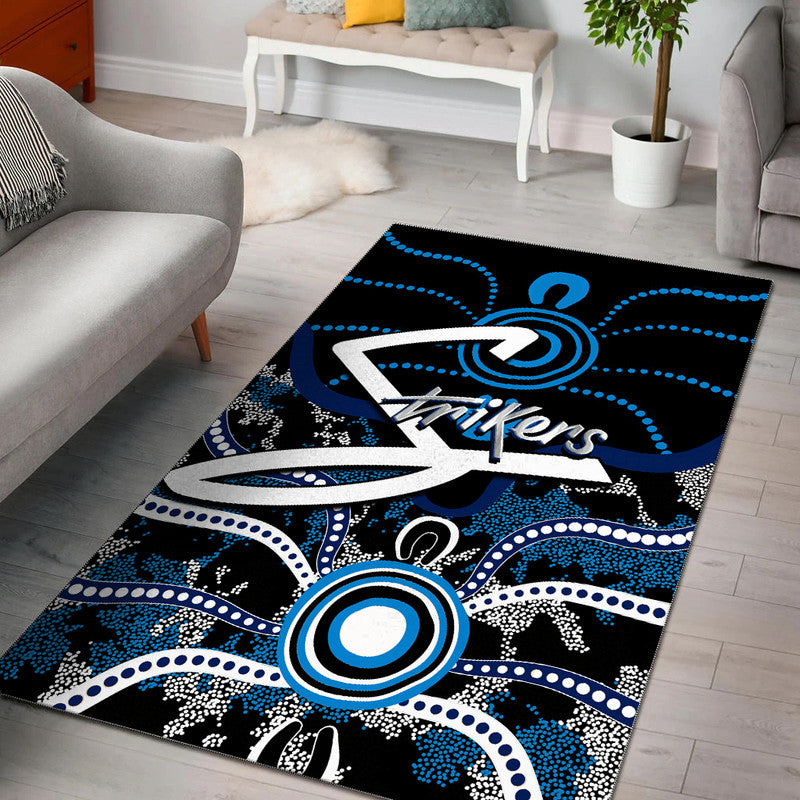 Adelaide Strikers Area Rug Cricket Dot Aboriginal - Vibe Hoodie Shop