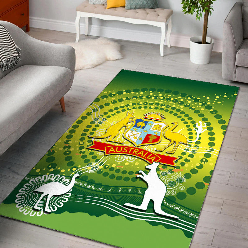 Cricket Australia Area Rug Cricket Aboriginal Vibe - Vibe Hoodie Shop