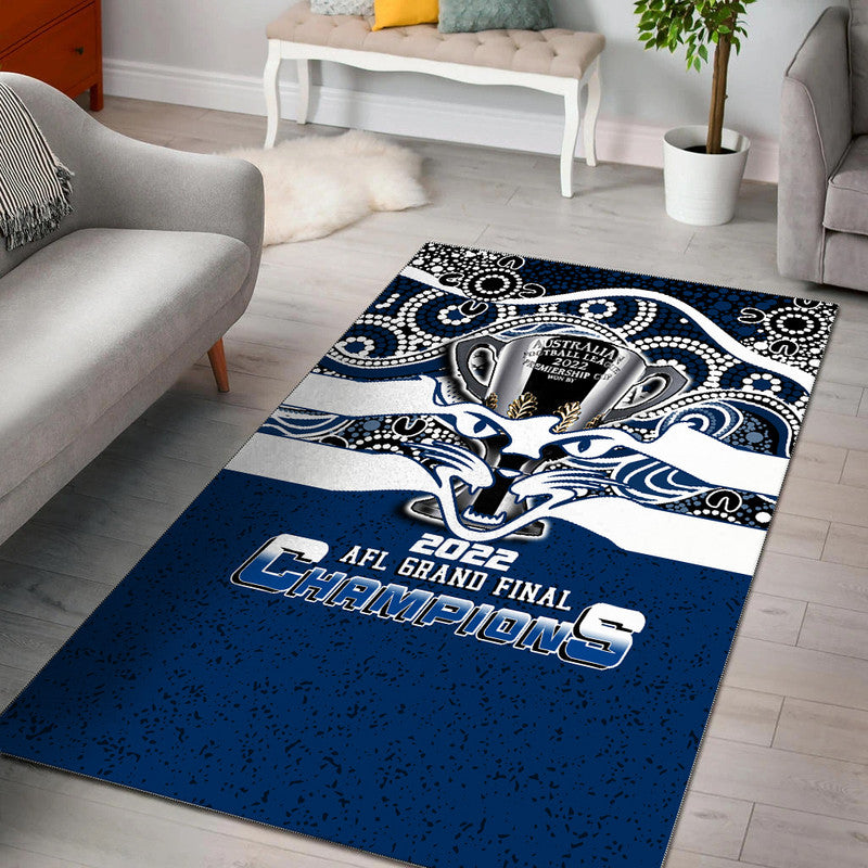 Australian Football League 2022 Premiership Geelong Cats Area Rug - Vibe Hoodie Shop