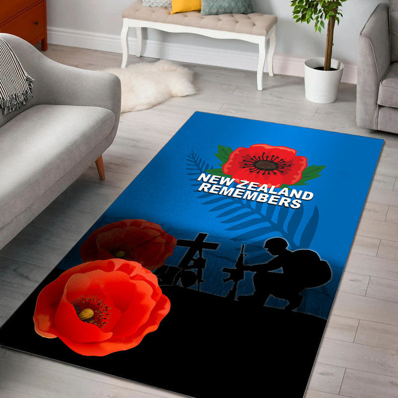 Anzac Day- New Zealand Remembers Area Rug - Vibe Hoodie Shop