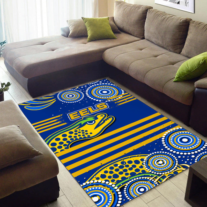 Eels Rugby Champions 2022 Area Rug - Vibe Hoodie Shop