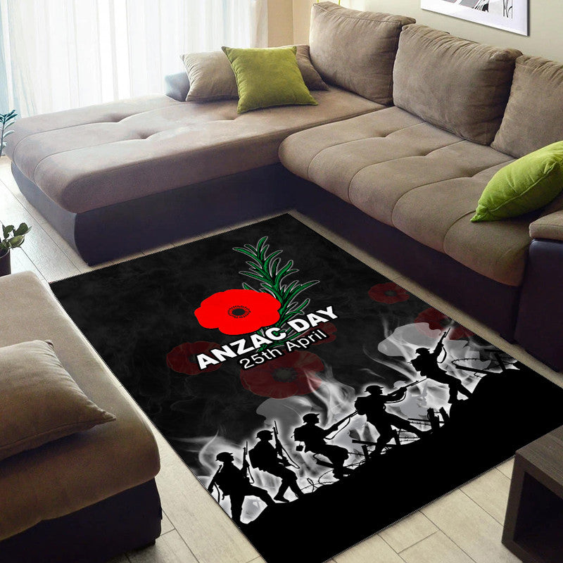 Anzac Day Area Rug Rosemary In Heart - Vibe Hoodie Shop