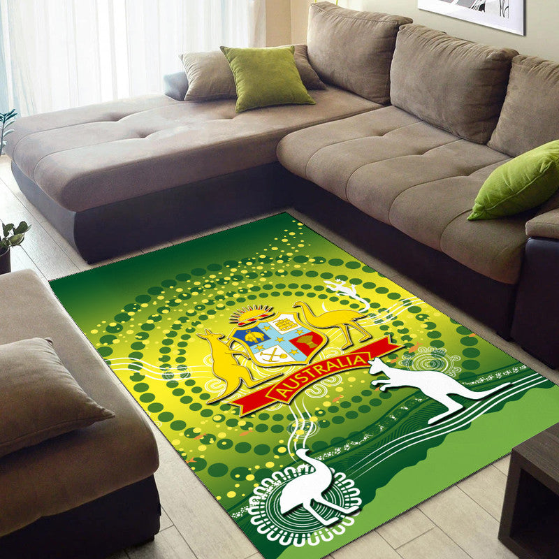 Cricket Australia Area Rug Cricket Aboriginal Vibe - Vibe Hoodie Shop