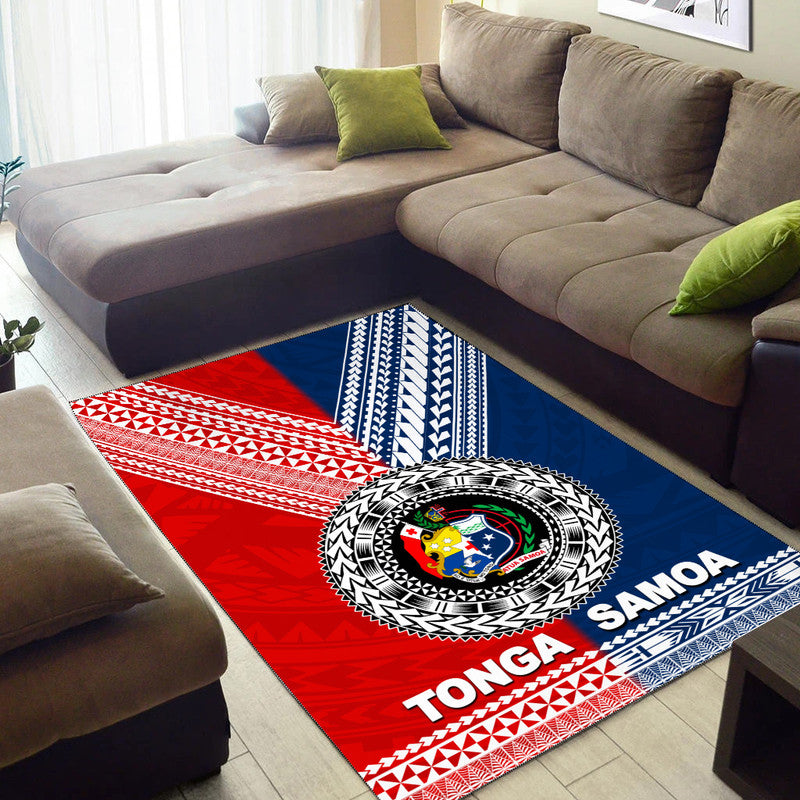 Tonga And Samoa TokoUso Polynesian Area Rug - Vibe Hoodie Shop