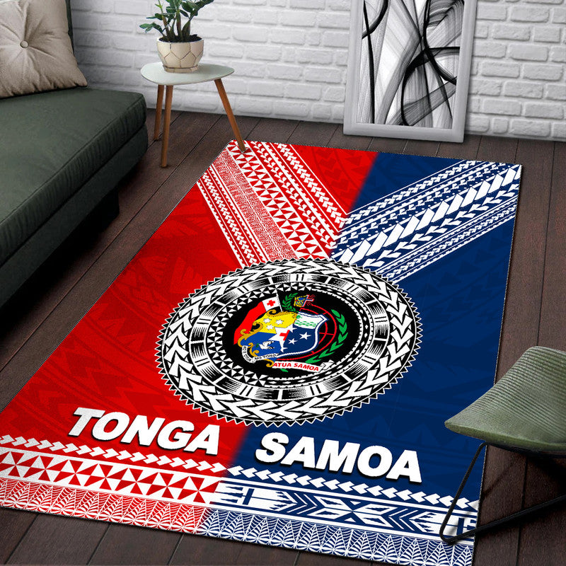 Tonga And Samoa TokoUso Polynesian Area Rug - Vibe Hoodie Shop