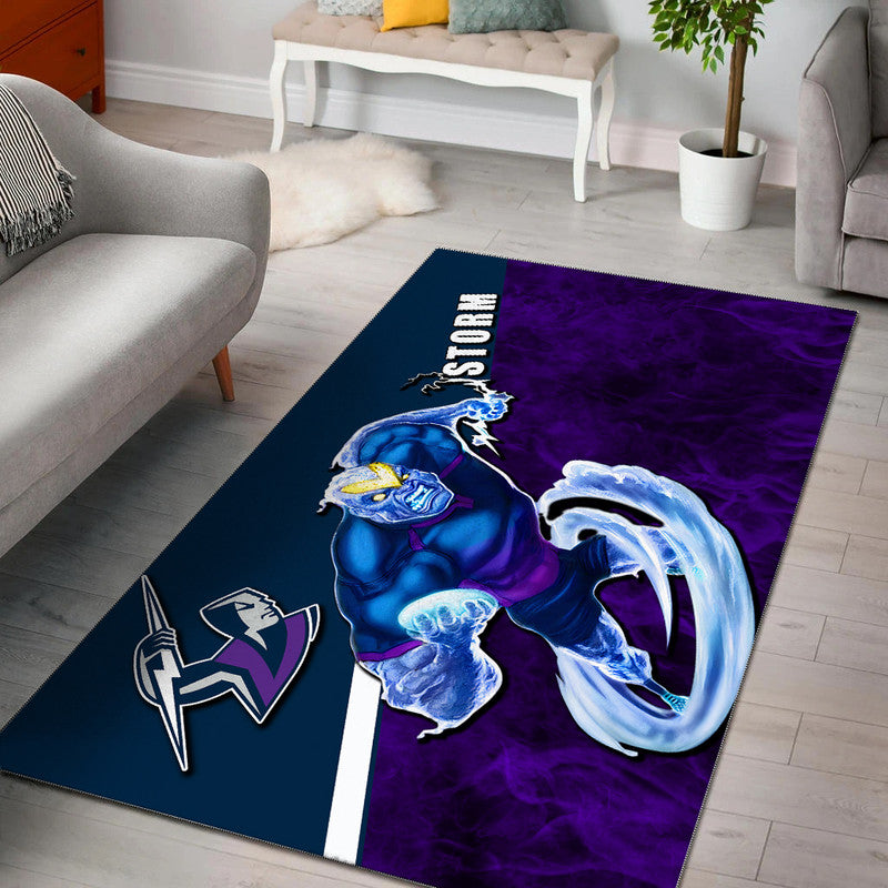 NRL Area Rug- Storm Fire Style - Vibe Hoodie Shop