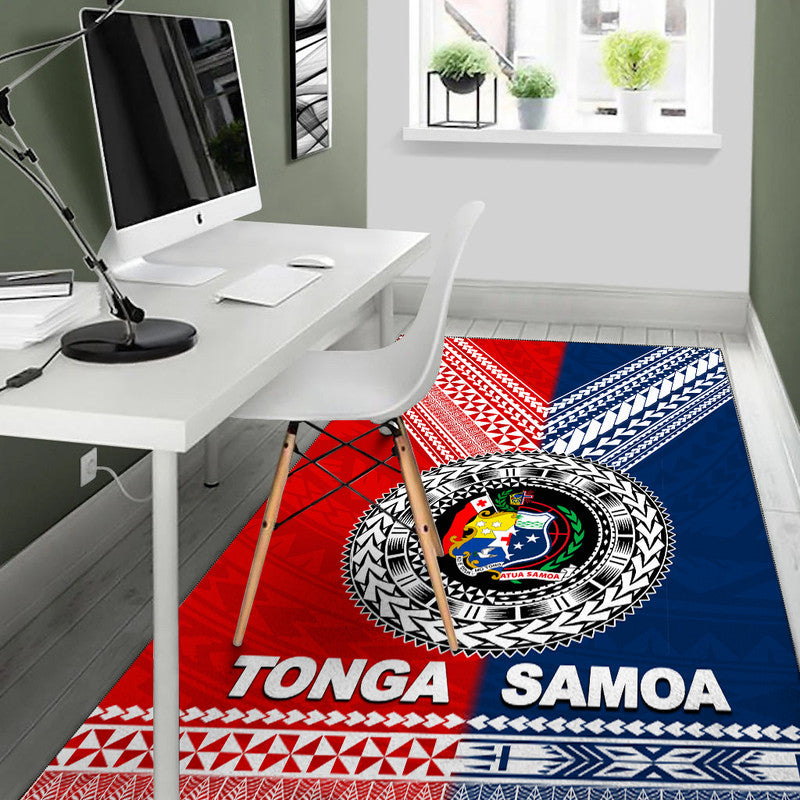 Tonga And Samoa TokoUso Polynesian Area Rug - Vibe Hoodie Shop