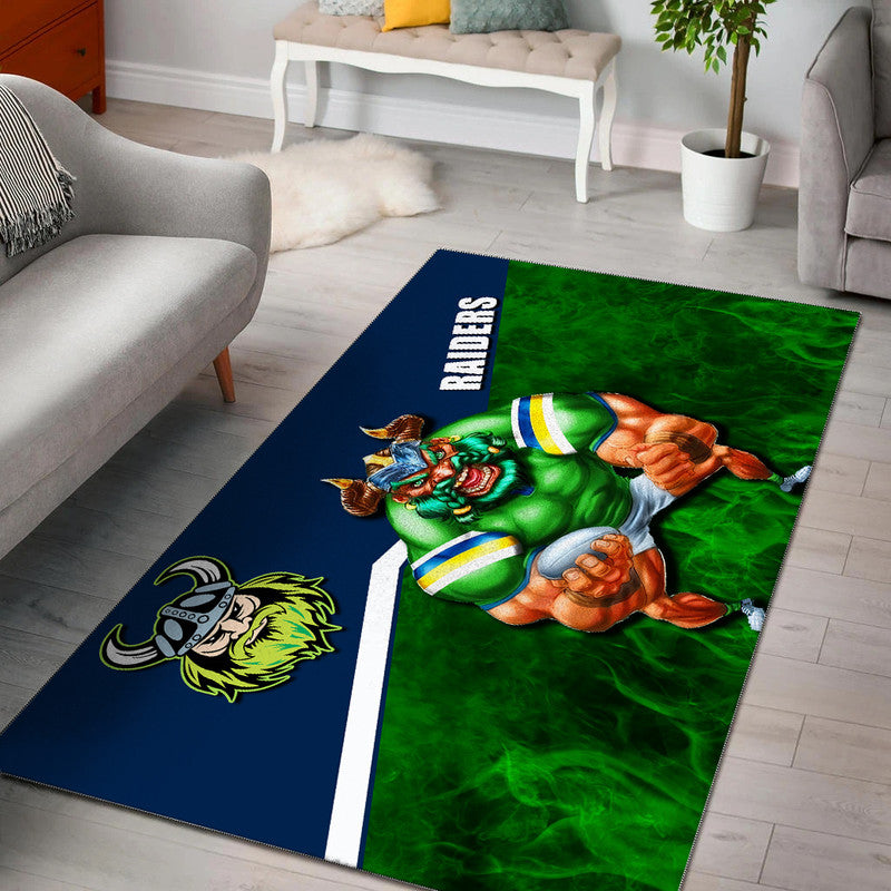 NRL Area Rug- Raiders Fire Style - Vibe Hoodie Shop