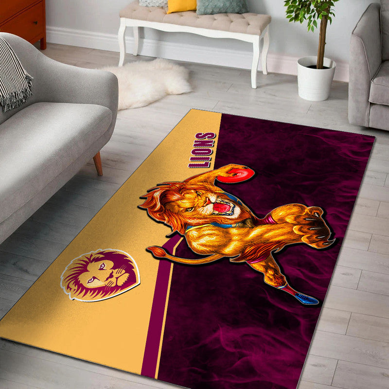 AFL Area Rug- Lions Fire Style - Vibe Hoodie Shop