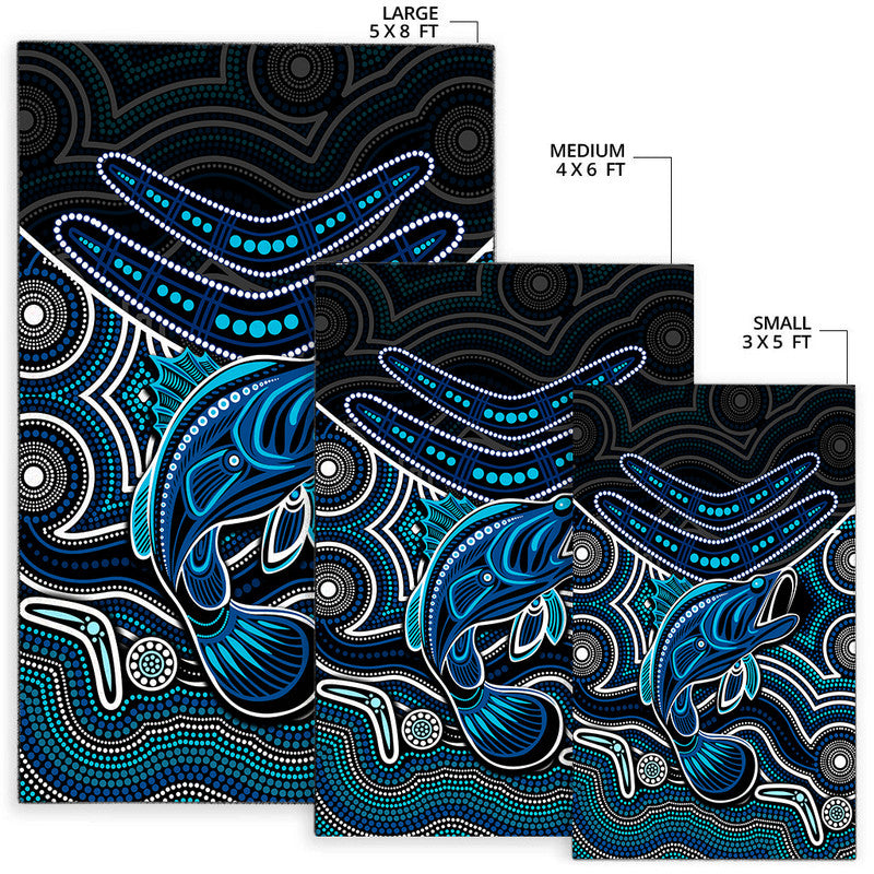 Fishing Aboriginal Area Rug No.1 - Vibe Hoodie Shop