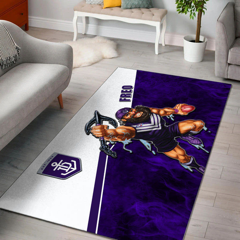 AFL Area Rug- Freo Fire Style - Vibe Hoodie Shop