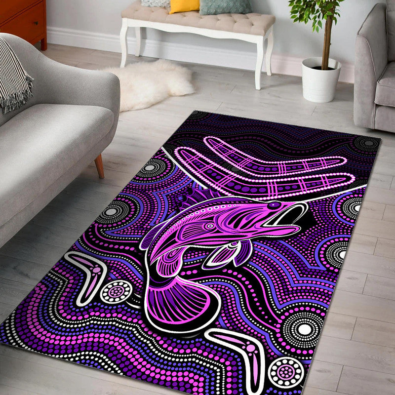 Fishing Aboriginal Area Rug No.5 - Vibe Hoodie Shop