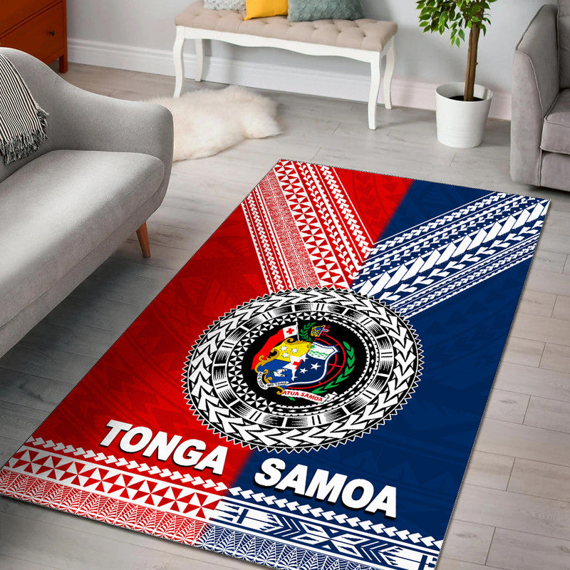 Tonga And Samoa TokoUso Polynesian Area Rug - Vibe Hoodie Shop