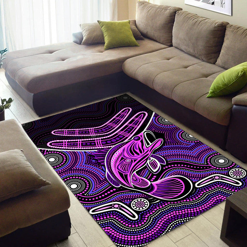 Fishing Aboriginal Area Rug No.5 - Vibe Hoodie Shop