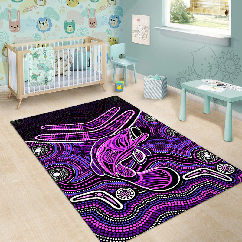 Fishing Aboriginal Area Rug No.5 - Vibe Hoodie Shop