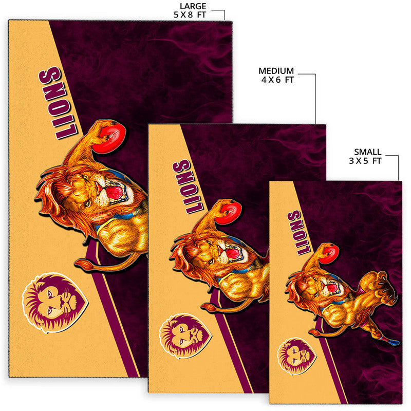 AFL Area Rug- Lions Fire Style - Vibe Hoodie Shop