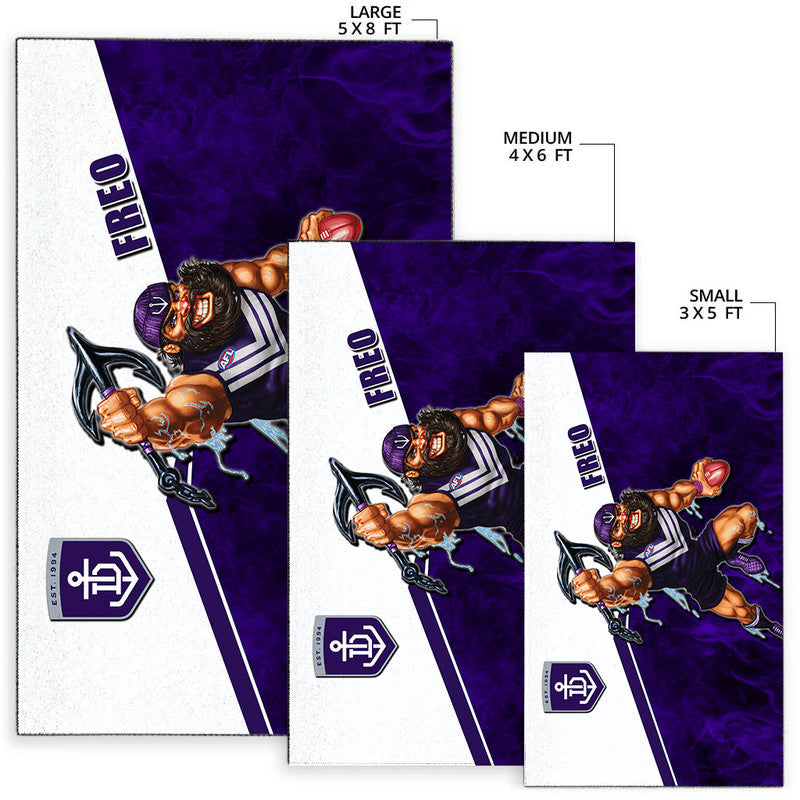 AFL Area Rug- Freo Fire Style - Vibe Hoodie Shop