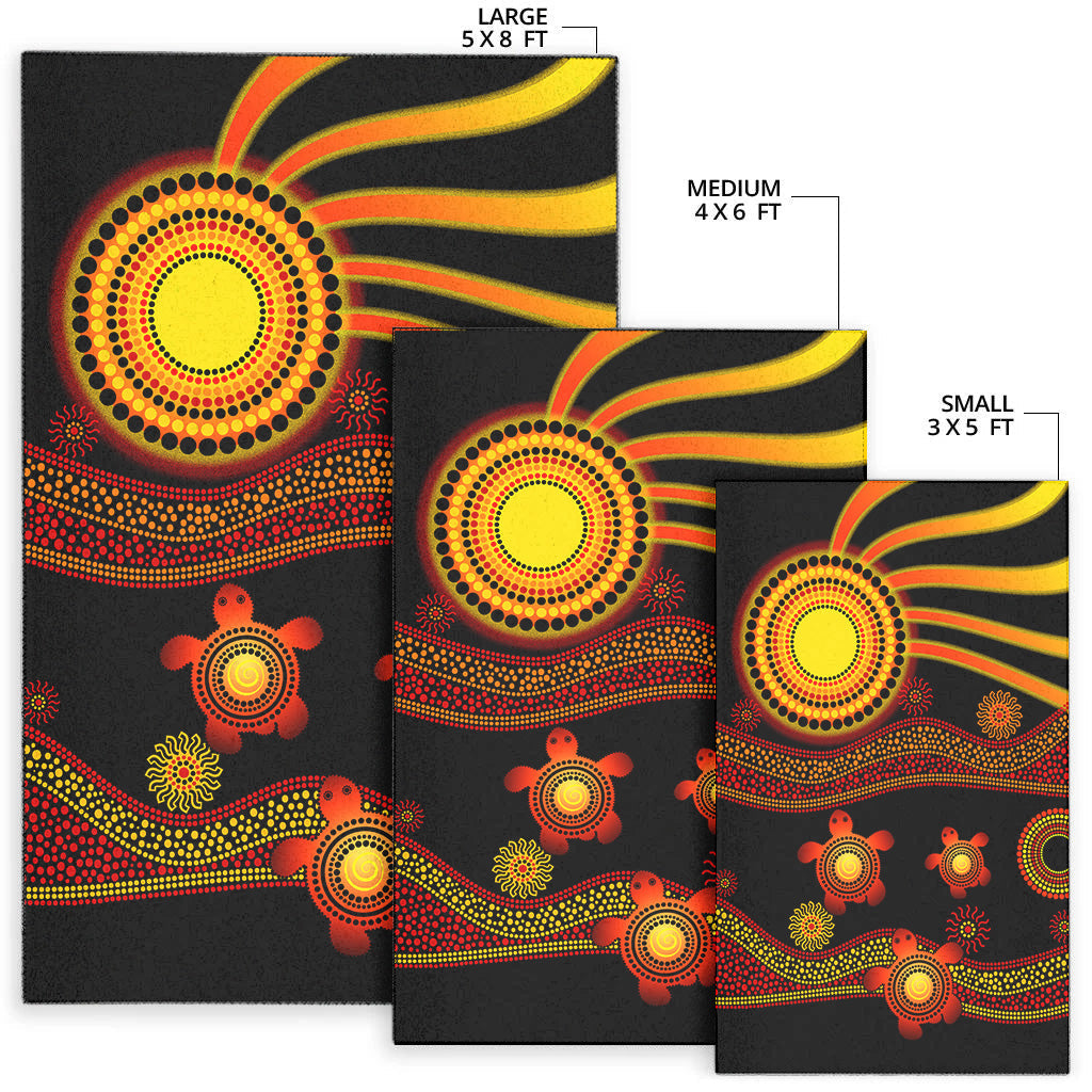 Aboriginal Indigenous Flag Vibes Are Rug Turtle - Vibe Hoodie Shop