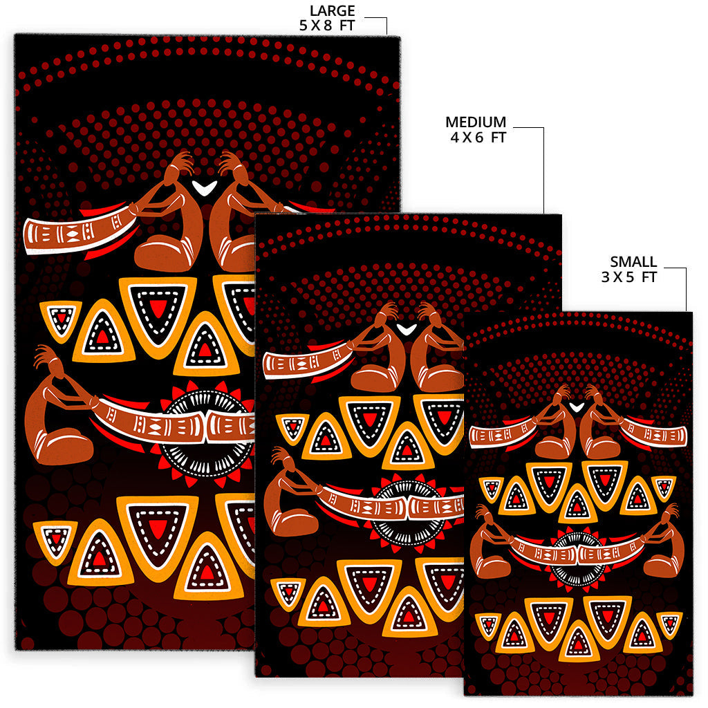 Didgeridoo Aboriginal Area Rug - Vibe Hoodie Shop