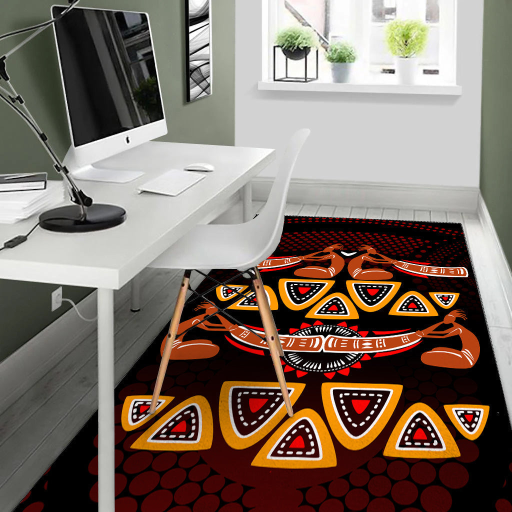 Didgeridoo Aboriginal Area Rug - Vibe Hoodie Shop