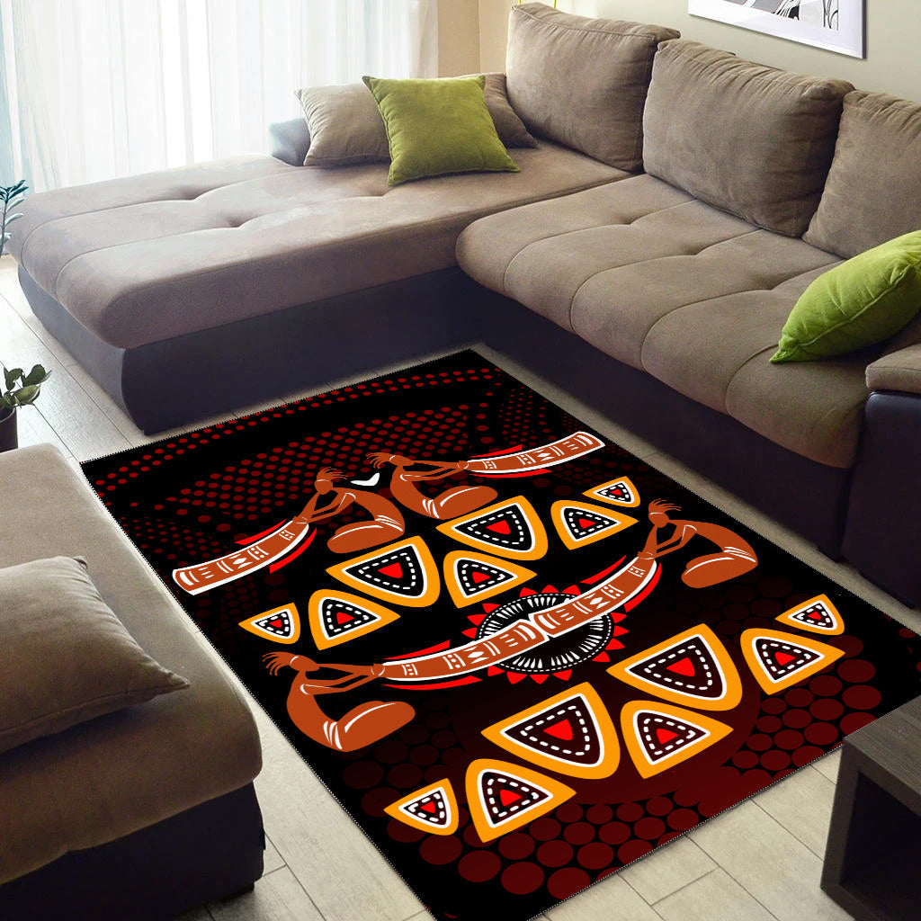 Didgeridoo Aboriginal Area Rug - Vibe Hoodie Shop