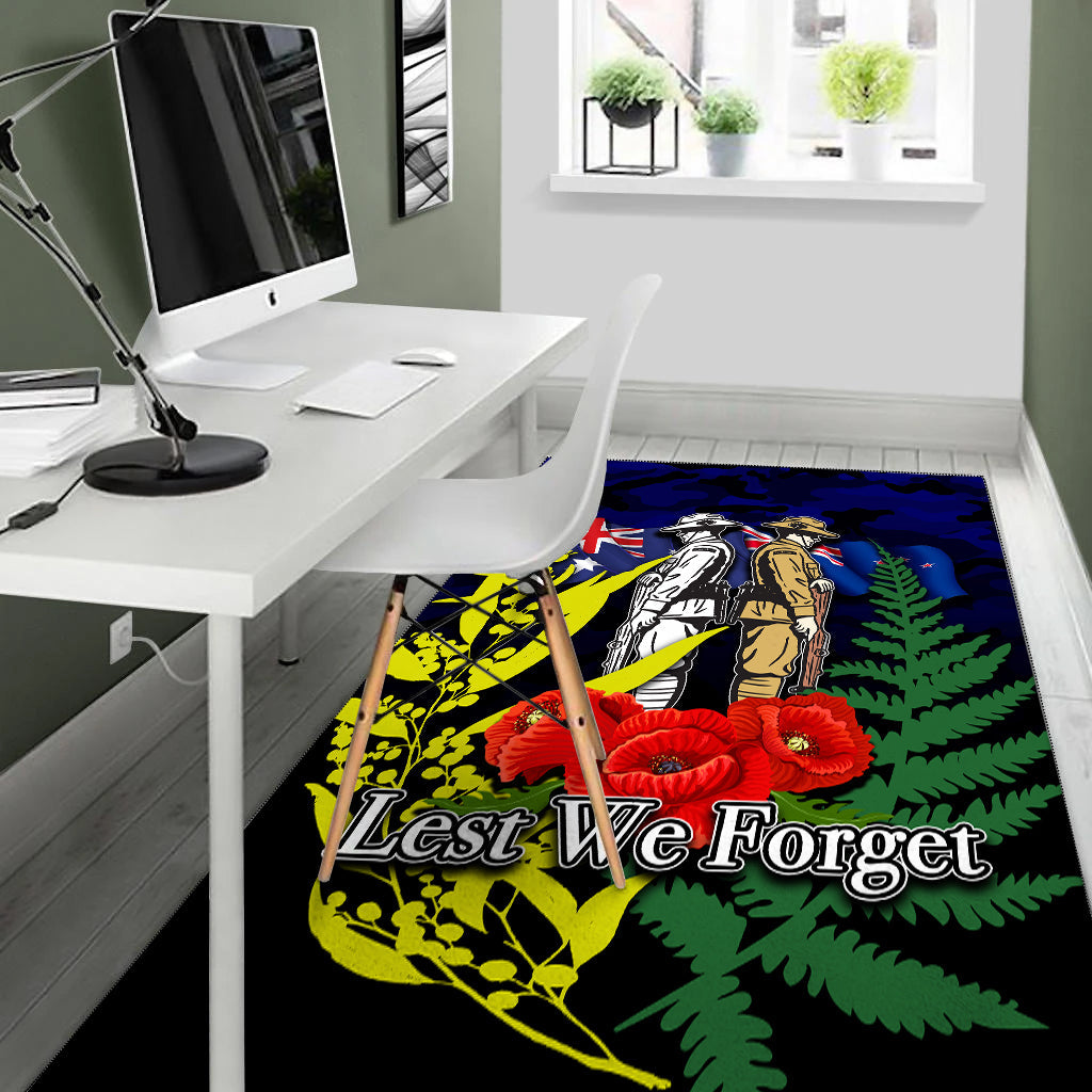 ANZAC Day Area Rug Army Patterns - Vibe Hoodie Shop