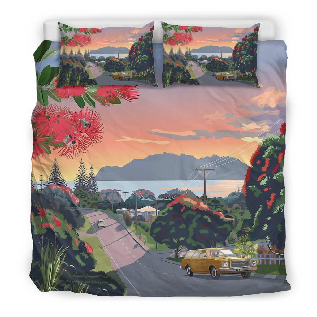 New Zealand Pohutukwa Bedding Set - Vibe Hoodie Shop