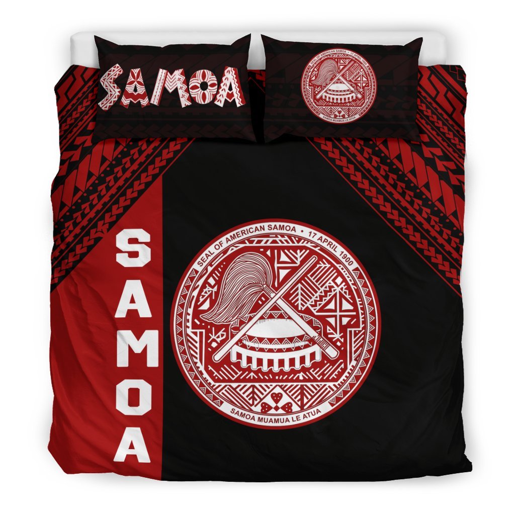 Seal Of American Samoa Bedding Set - Vibe Hoodie Shop