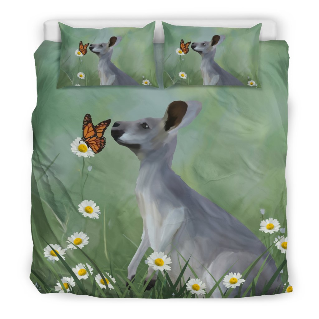 Bedding Sets - Kangaroo Bed Butterfly Painting Sets - Vibe Hoodie Shop