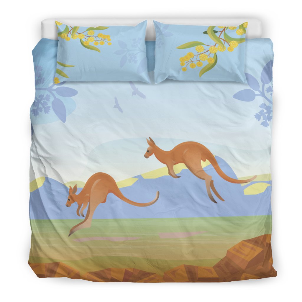 Bedding Sets - Kangaroo Bed Landscape Art Sets - Vibe Hoodie Shop